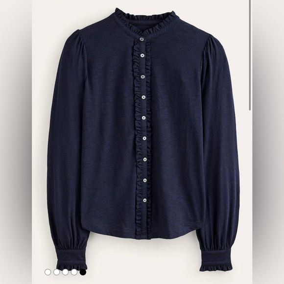 BODEN  Caroline Jersey Shirt SIZE: 6 - Picture 5 of 13